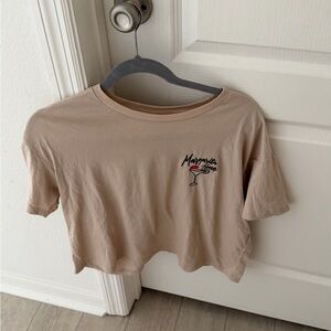 Goodie Two Sleeves Beige Margarita Graphic Tee